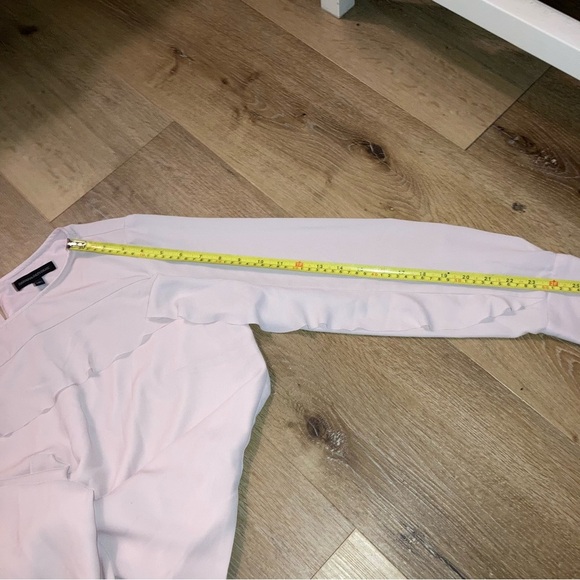 Banana Republic Women’s Ruffle-Front Dress |Pink | Romantic | Size 10 - Picture 10 of 15